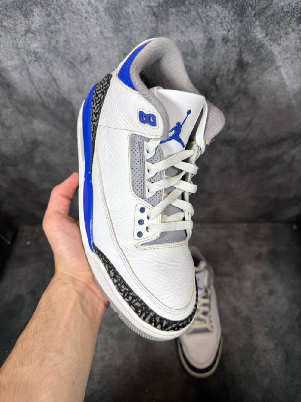 Size 9.5 | Jordan 3 Racer Blue No Box | Pre-Owned